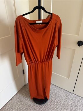 Anthropologie Orange Jersey Sweater Dress | Size XS